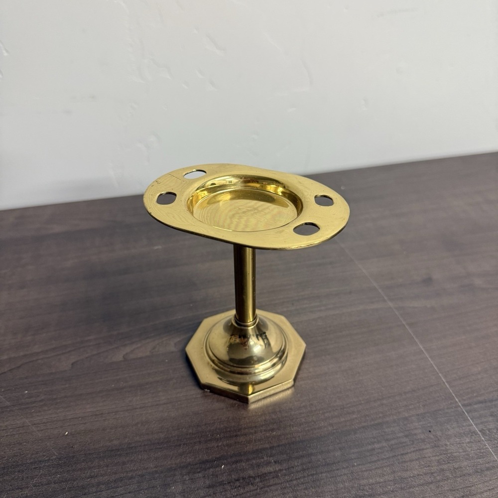 Vintage Solid Brass Toothbrush Holder Bathroom